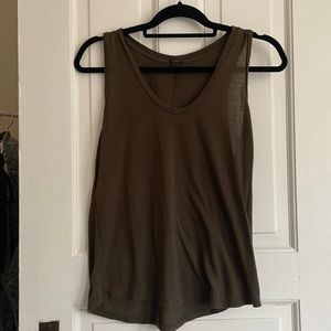 JCrew Army green tank
